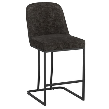 Dario 26" Counter Stool, Set of 2 in Charcoal