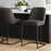 Dario 26" Counter Stool, Set of 2 in Charcoal