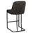 Dario 26" Counter Stool, Set of 2 in Charcoal