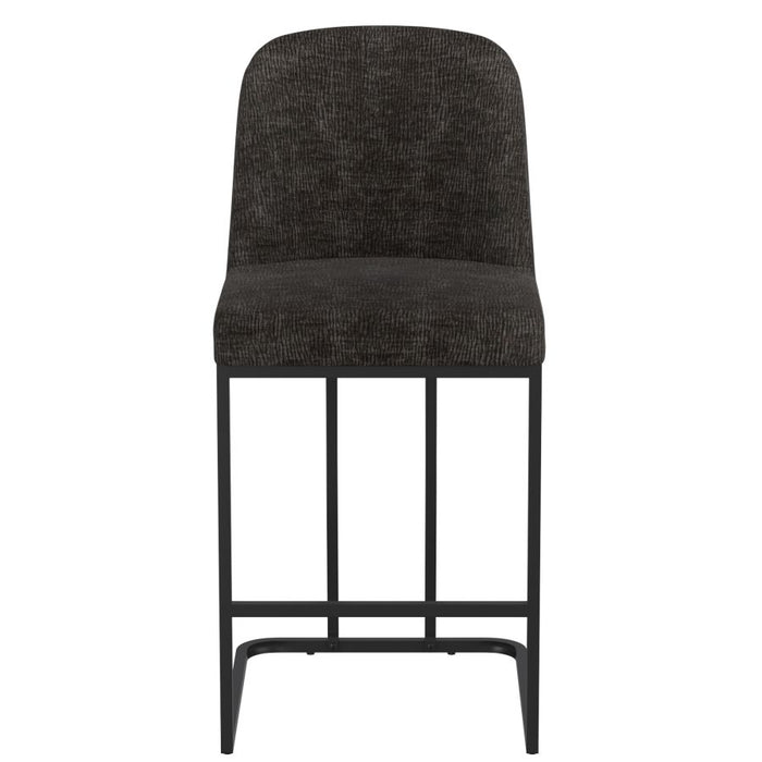 Dario 26" Counter Stool, Set of 2 in Charcoal