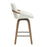 Parker 26" Counter Stool w/Swivel, Set of 2 in Ivory Performance Fabric & Whitewash