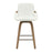 Parker 26" Counter Stool w/Swivel, Set of 2 in Ivory Performance Fabric & Whitewash