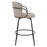 Kalani 26" Counter Stool w/Swivel, Set of 2 in Warm Grey & Black