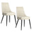 Godiva/Koda 5pc Dining Set in Ivory with Beige Chair