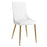 Godiva/Antoine 7pc Dining Set in Ivory with White Chair