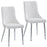 Corvus/Devo 7pc Dining Set in Warm Grey Table with White Chair