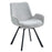 Corvus/Signy 7pc Dining Set in Warm Grey Table with Light Grey Chair