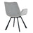 Corvus/Signy 7pc Dining Set in Warm Grey Table with Light Grey Chair