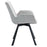 Corvus/Signy 7pc Dining Set in Warm Grey Table with Light Grey Chair