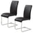 Solara/Maxim 5pc Dining Set in Chrome with Black Chair