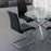 Solara/Maxim 5pc Dining Set in Chrome with Black Chair