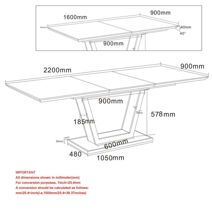 Forna/Brodi 7pc Dining Set in Natural Table with Charcoal Chair