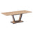 Forna/Talon 7pc Dining Set in Natural Table with Moss Chair