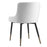 Emery/Xander 5pc Dining Set in White with White Chair