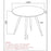 Emery/Xander 5pc Dining Set in White with White Chair