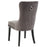 Stark/Rizzo 7pc Dining Set in Black with Grey Velvet Chair