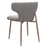 Stark/Akira 7pc Dining Set in Aged Gold with Grey Chair