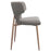 Stark/Akira 7pc Dining Set in Aged Gold with Grey Chair