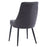 Zilo/Koda 5pc Dining Set in Black Table with Charcoal Chair