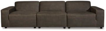 Allena 3-Piece Sectional Sofa - Gunmetal