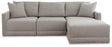 Katany 3-Piece Sectional with RHF Chaise - Shadow