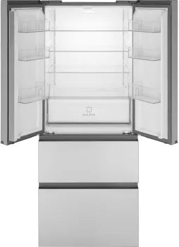 Haier QJS15HYRFS 14.5 Cu. Ft. 4 Door Refrigerator in Fingerprint Resistant Stainless