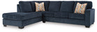 Aviemore 2-Piece Sectional with LHF Chaise - Ink