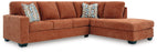 Aviemore 2-Piece Sectional with RHF Chaise - Spice