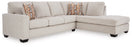 Aviemore 2-Piece Sectional with RHF Chaise - Stone