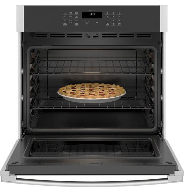 GE JTS3000SNSS 30" Smart Built-In Self-Clean Single Wall Oven with Never-Scrub Racks in Stainless Steel