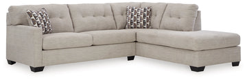 Mahoney Sectional with RHF Chaise - Pebble