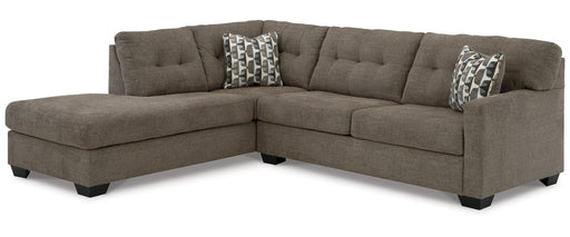 Mahoney Sectional with LHF Chaise - Chocolate