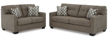 Mahoney Sofa and Loveseat - Chocolate