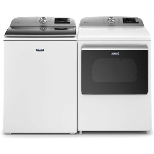 Maytag Bdlgas6230hw Top Load Washer and Gas Dryer Set in White