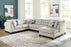 Maxon Place Stone Color 3-Piece Sectional with Chaise - RHF Chaise