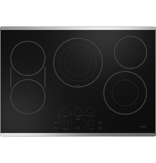 GE Cafe CEP90302TSS 30" Touch-Control Electric Cooktop in Stainless Steel