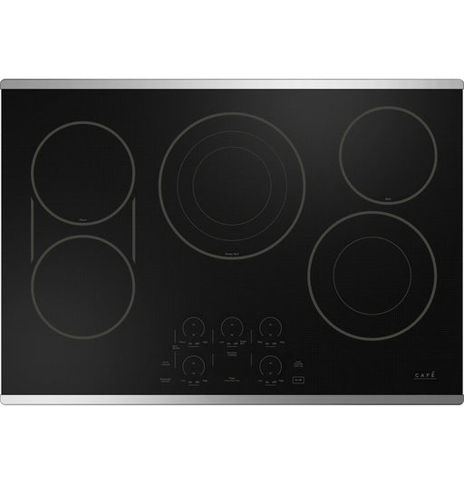 GE Cafe CEP90302TSS 30" Touch-Control Electric Cooktop in Stainless Steel