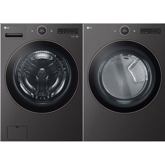 LG 5.8 cu ft Washer & Electric Dryer 7.4 WM6500HBA - DLEX6500B Combo