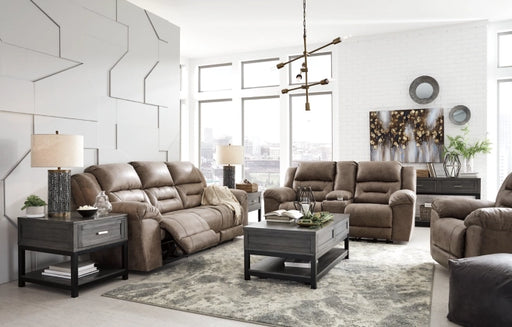 Ashley ASet39905 Stoneland Power Reclining Sofa, Loveseat, Chair Set in Fossil