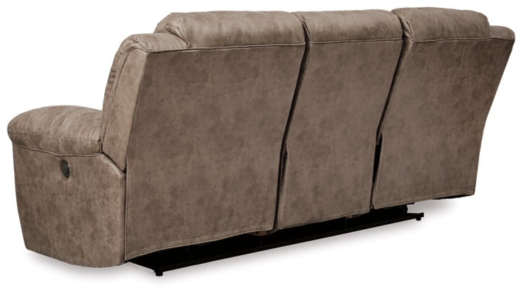 Stoneland Power Reclining Sofa, Loveseat, Chair Set in Fossil