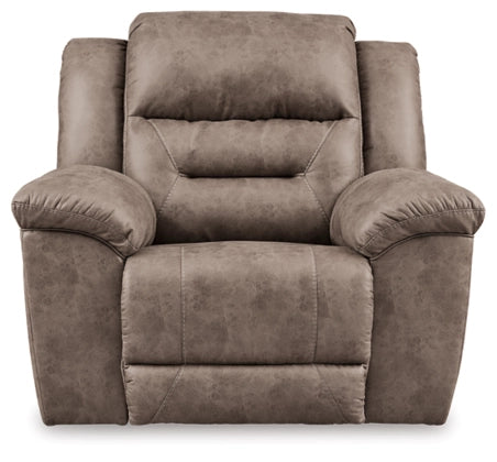 Stoneland Power Reclining Sofa, Loveseat, Chair Set in Fossil