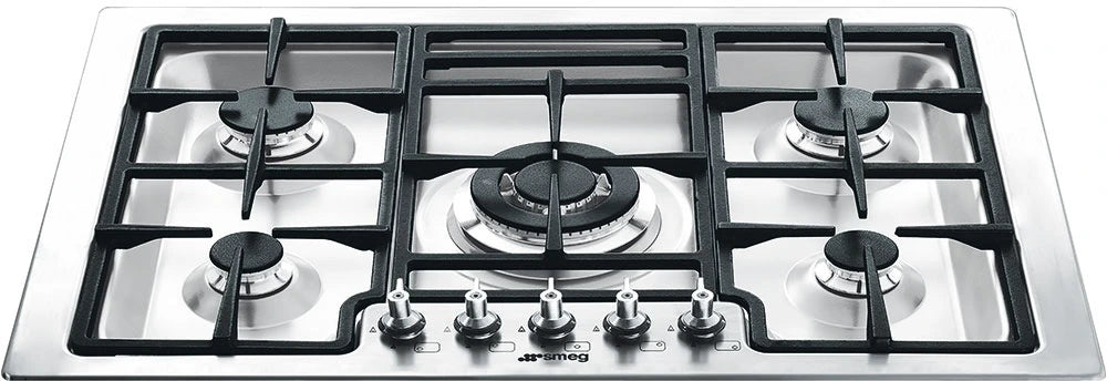 Smeg PGFU30X2 30" Stainless Steel Gas Cooktop