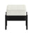 Odell Storage Bench in Ivory & Black