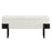 Odell Storage Bench in Ivory & Black