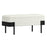 Odell Storage Bench in Ivory & Black