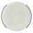 Kiraz Round Ottoman in Ivory & Black