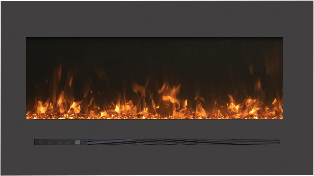 Sierra Flame WM-FML-88-9623-STL Linear Electric Fireplace