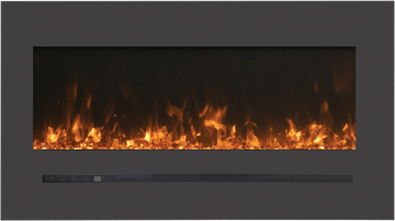 Sierra Flame WM-FML-60-6623-STL Linear Electric Fireplace