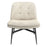 Caleb Accent Chair in Beige Fabric and Black