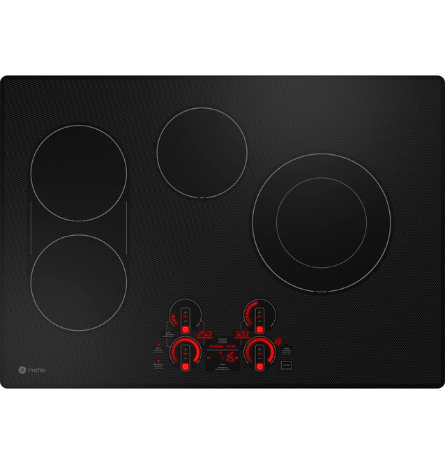 GE Profile PEP7030DTBB 30" Built-In Touch Control Electric Cooktop in Black